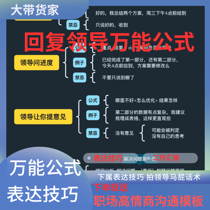 与领导相处技巧职场工作汇报下属表达技巧拍领导马屁话术赞美领导