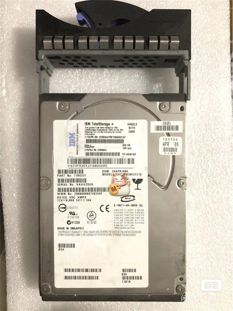 议价IBM 300GB 10K 3.5 FC DS8100服务器硬盘22R5944原装正品