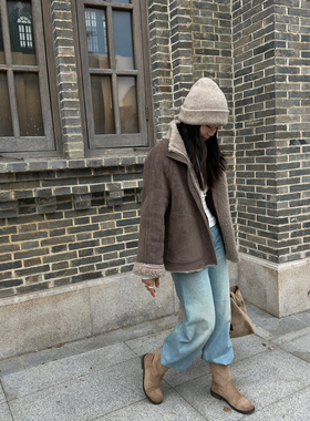 童心冬上新两面穿羊毛外套羊毛外套(含100羊毛)80-25322