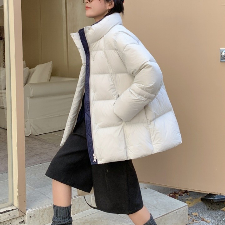 童心源韩系立领轻盈保暖90白鸭绒泡芙设计感保暖羽绒服外套22543,女装/女士精品,羽绒服,淘宝优惠券,粉丝福利购,淘宝优惠卷