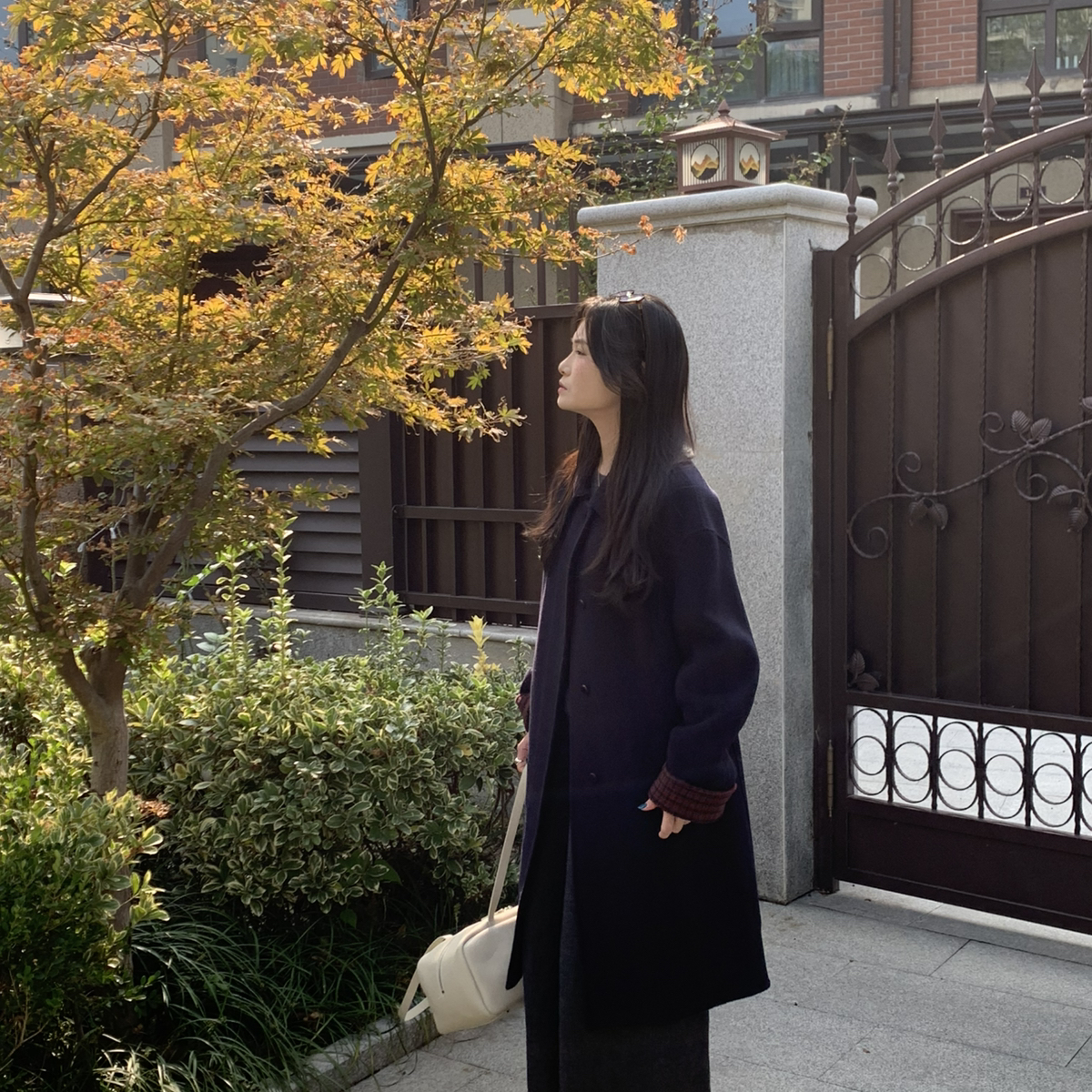 童心家搭小个子中长款大衣羊毛外套含89.9澳毛10.1羊绒QB106