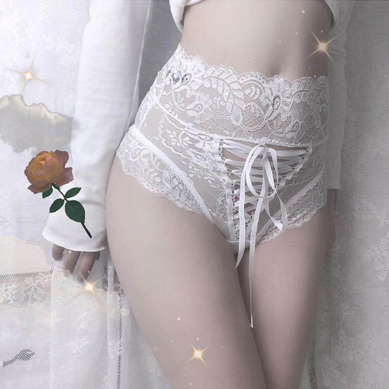 高腰蕾丝绑带伪娘内裤大码男用镂空cd变装胖次女装大佬包臀三角裤,女士内衣/男士内衣/家居服,男三角内裤,淘宝优惠券,粉丝福利购,淘宝优惠卷