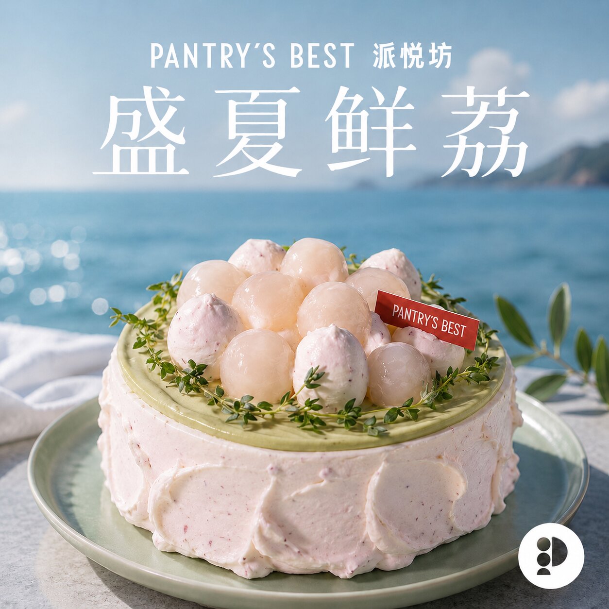 派悦坊荔枝生日蛋糕红丝绒甜品动物奶油下午茶同城配送北京上海