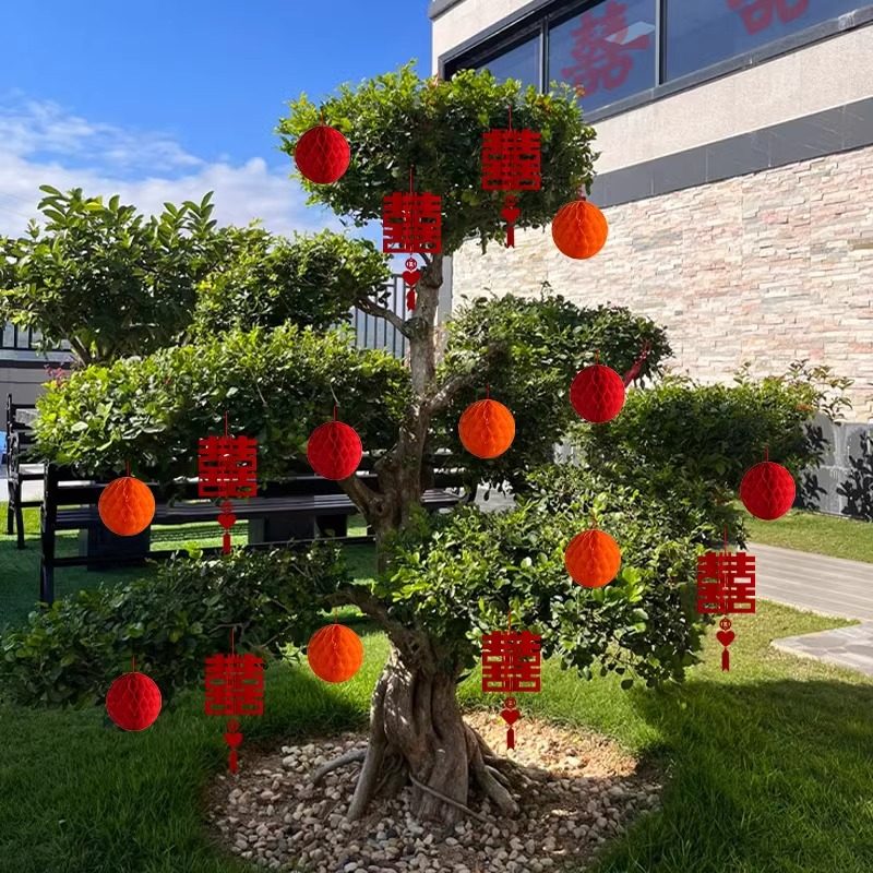 结婚庭院子挂饰婚庆盆栽植物装饰挂件婚房布置绿植盆景喜字挂树上,节庆用品/礼品,灯笼,淘宝优惠券,粉丝福利购,淘宝优惠卷