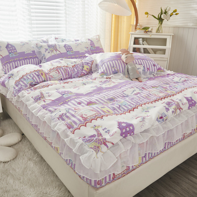 小碎花四件套全棉床笠春夏床品