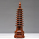 花梨木雕文昌塔摆件9层文昌塔实木塔家居办公摆设装 饰客厅工艺品