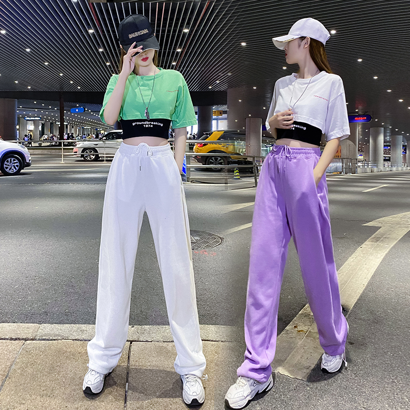 韩版宽松嘻哈街舞成人舞蹈套装韩舞jazz爵士舞服装学生演出服女装