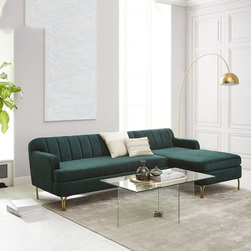 北欧后现代客厅整装大小户型转角组合沙发简易绿色天鹅绒布艺沙发|msdalam kategori perabot kediaman, SOFA, sofa fabrik - dari Buy2taobao.com untuk memberikan perkhidmatan ejen Taobao profesional membeli