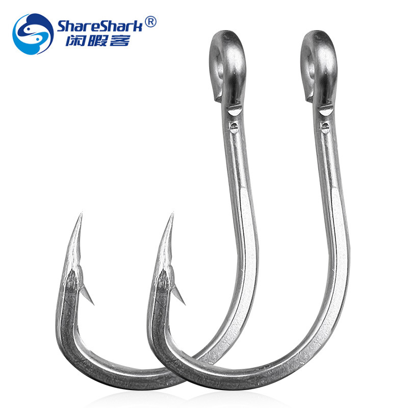 苦茶10884管付伊势尼钩不锈钢海钓加强加粗巨物钩青鱼鲟鱼钩