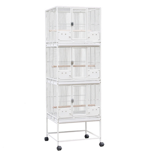 粤迪 三层群鸟笼折衷鹦鹉笼繁殖笼大号八哥虎皮牡丹玄凤笼A302