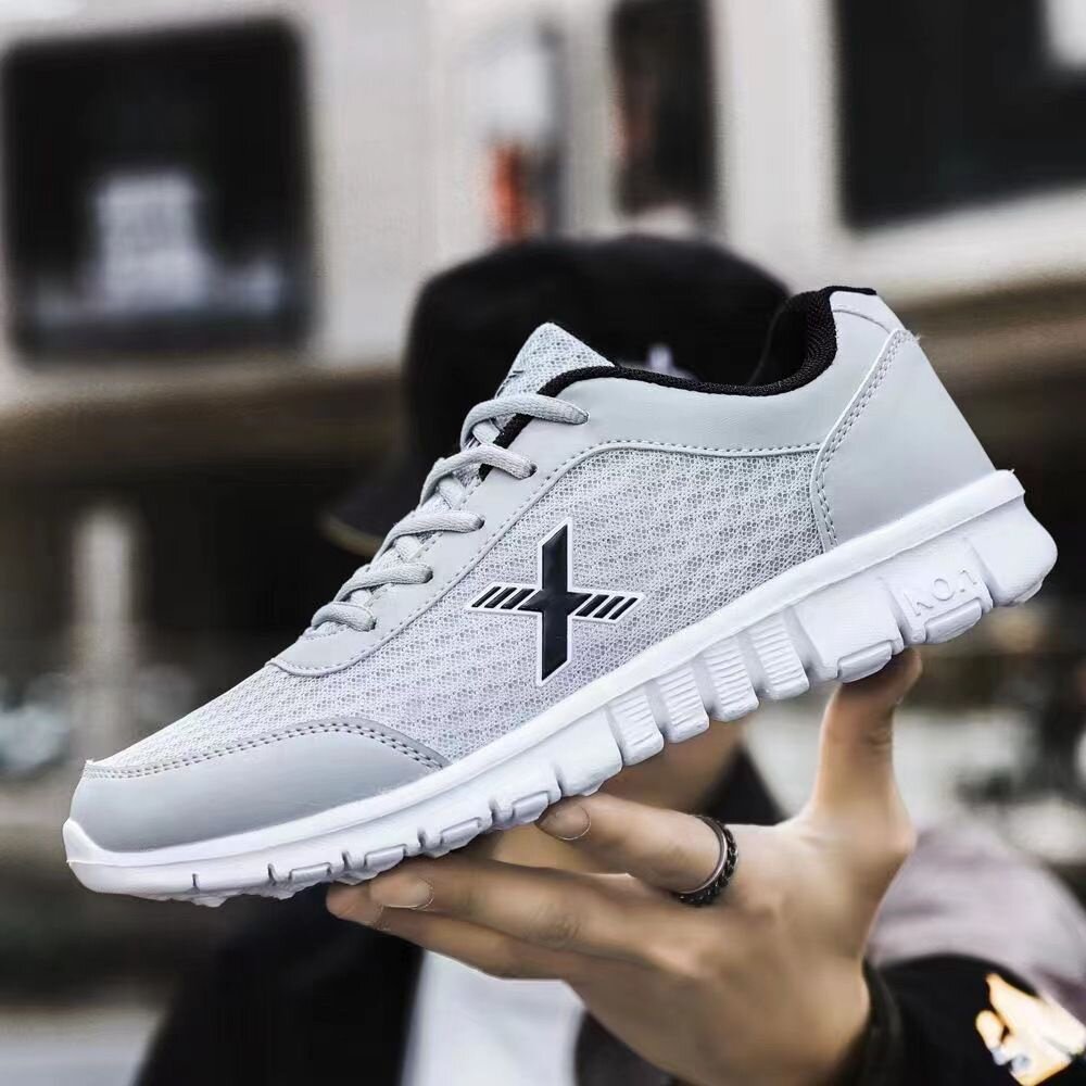 网鞋休闲鞋跑步夏季男百搭男鞋透气运动鞋网面鞋新款轻便超轻