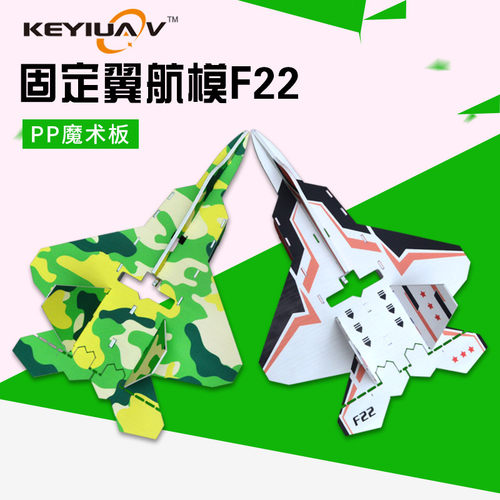 F22固定翼飞机PP魔术板航模耐摔