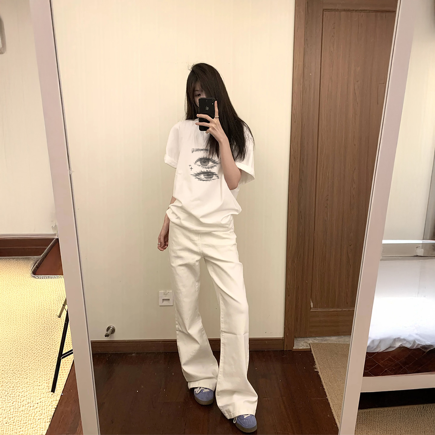 短袖t恤女夏2025新款爆款白色纯棉宽松显瘦半袖夏天巨好看的上衣