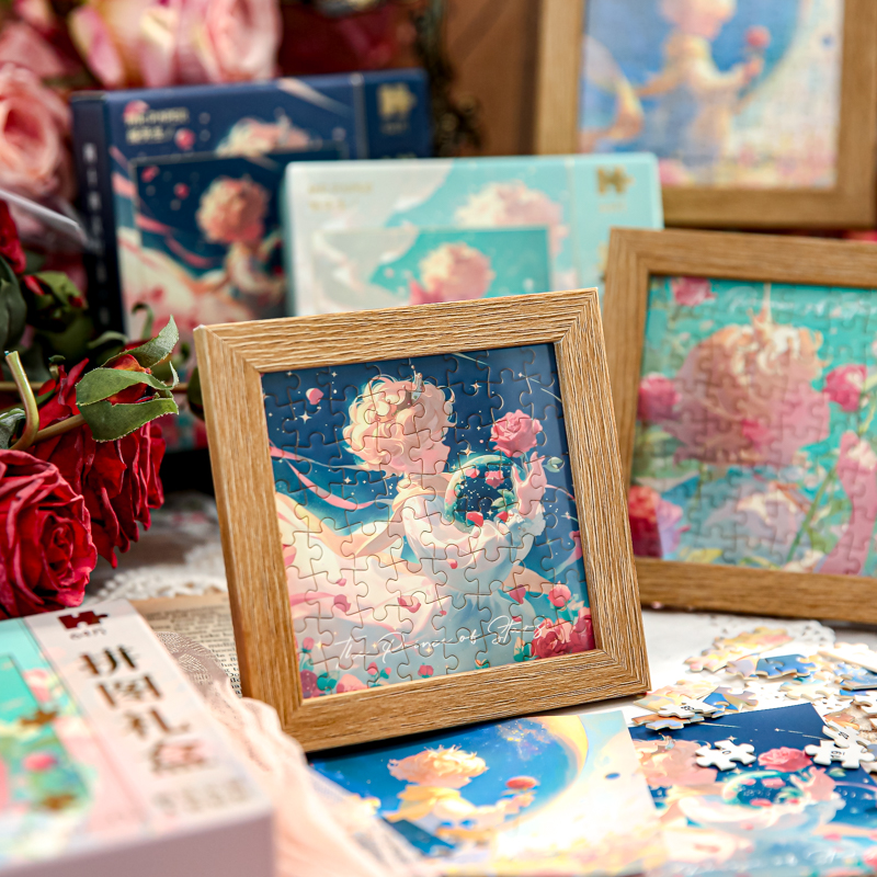 纸先生拼图礼盒王子玫瑰花拼图