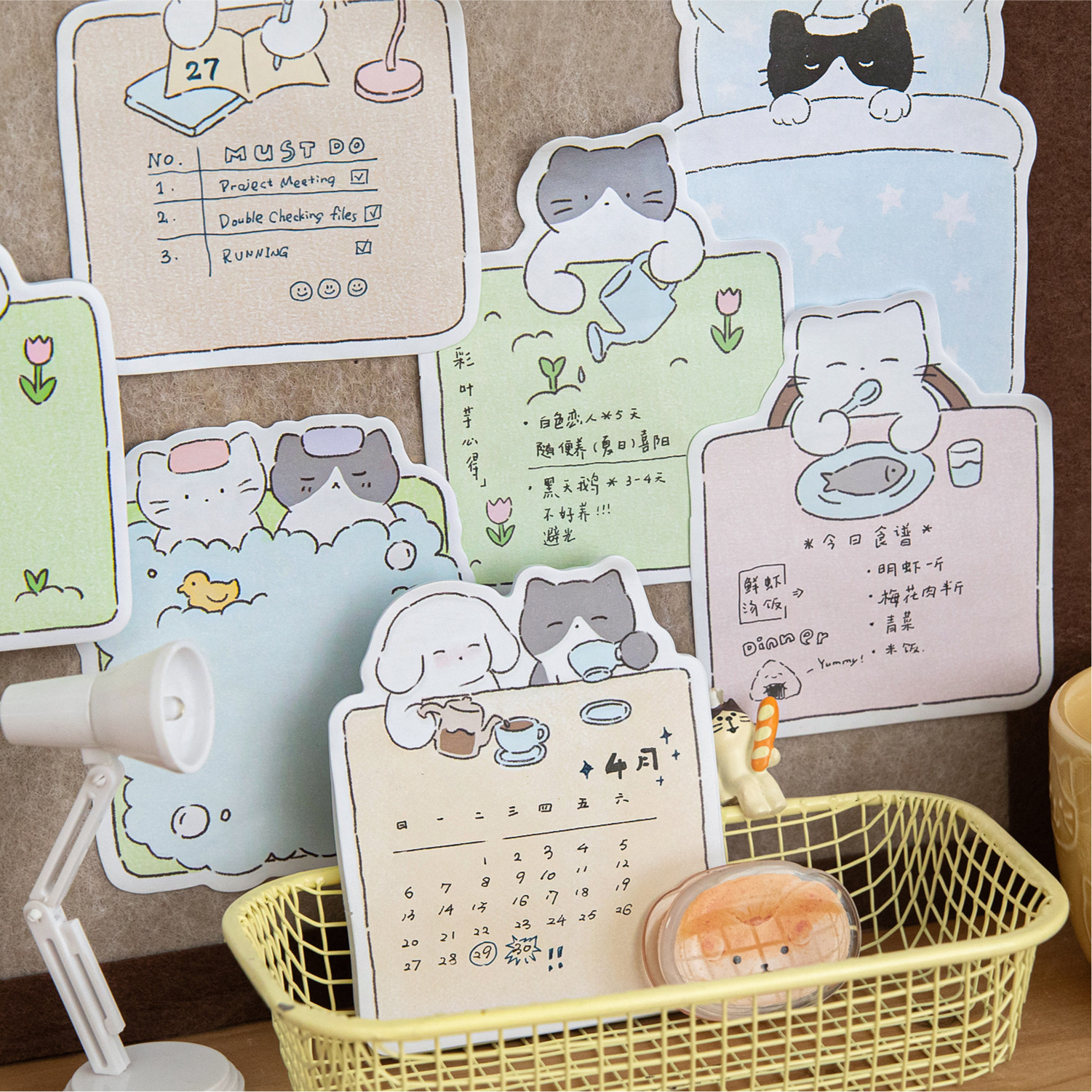 猫咪生活小剧场便利贴 可爱ins卡通多功能便签纸留言备忘N次贴,文具电教/文化用品/商务用品,便签本/便条纸/N次贴,淘宝优惠券,粉丝福利购,淘宝优惠卷