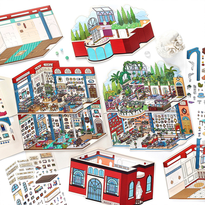 英菲今日营业中33.0立体造景贴纸