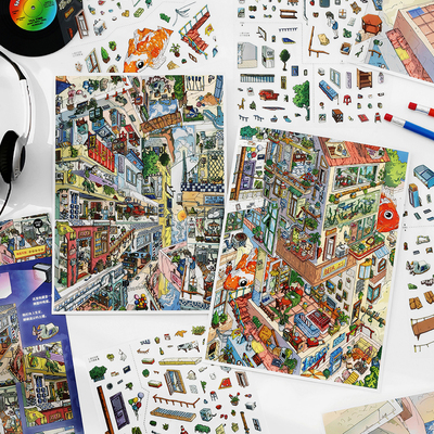 英菲我的小屋20.0立体造景贴纸