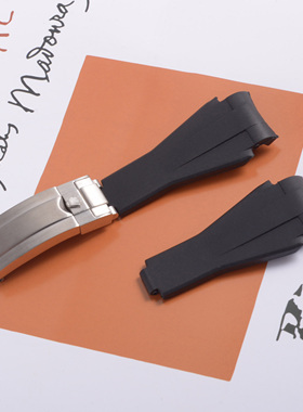 代用鬼王deepsea116660表带硅胶橡胶表链RUBBer B M108B鬼王21mm