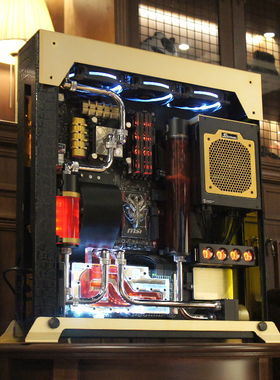 FUXK联力O7S LV潮流 定制主机i9 13900K/RTX4080 分体水冷 台式机