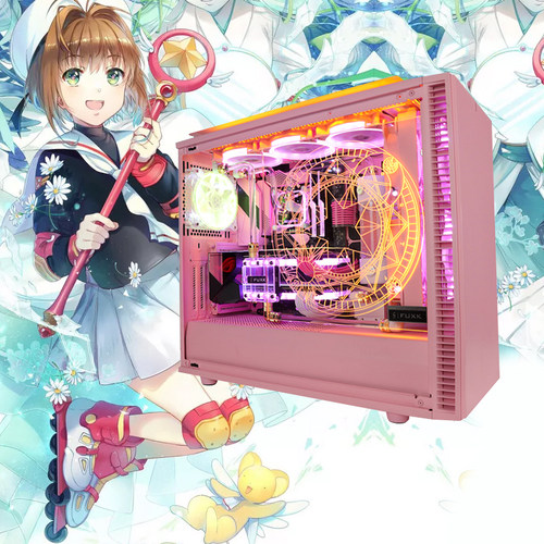 fuxk魔卡少女樱粉色少女定制电脑