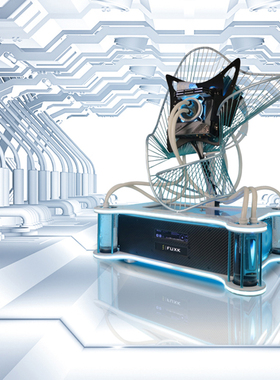 FUXK 定制台式机电脑i9 13900K/RTX 4080/ 4090 异形艺术水冷主机