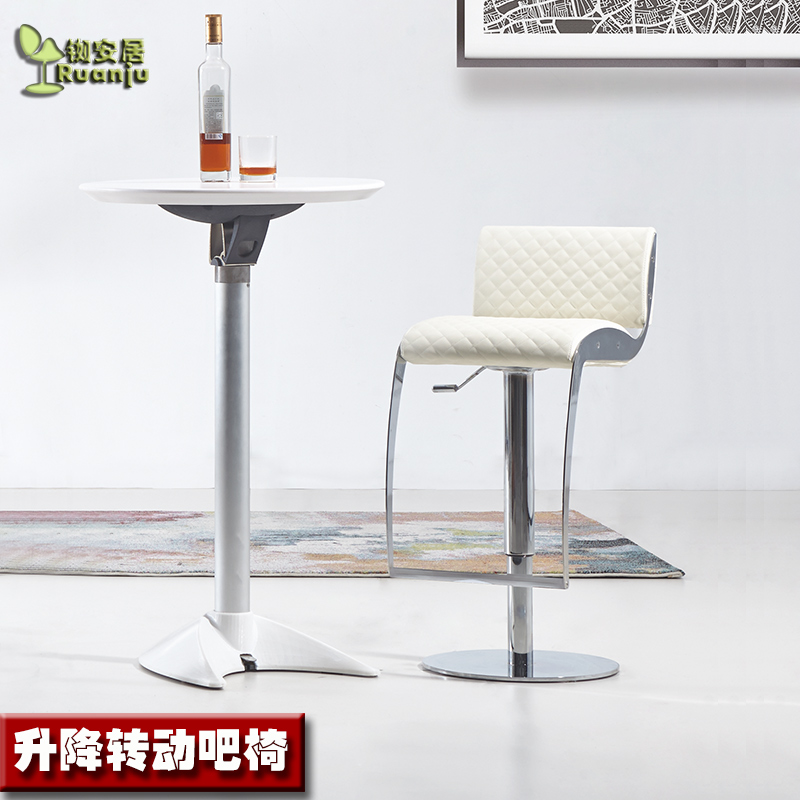 现代时尚舒适酒吧椅咖啡餐椅办公电脑会客前台接待B342新品金属