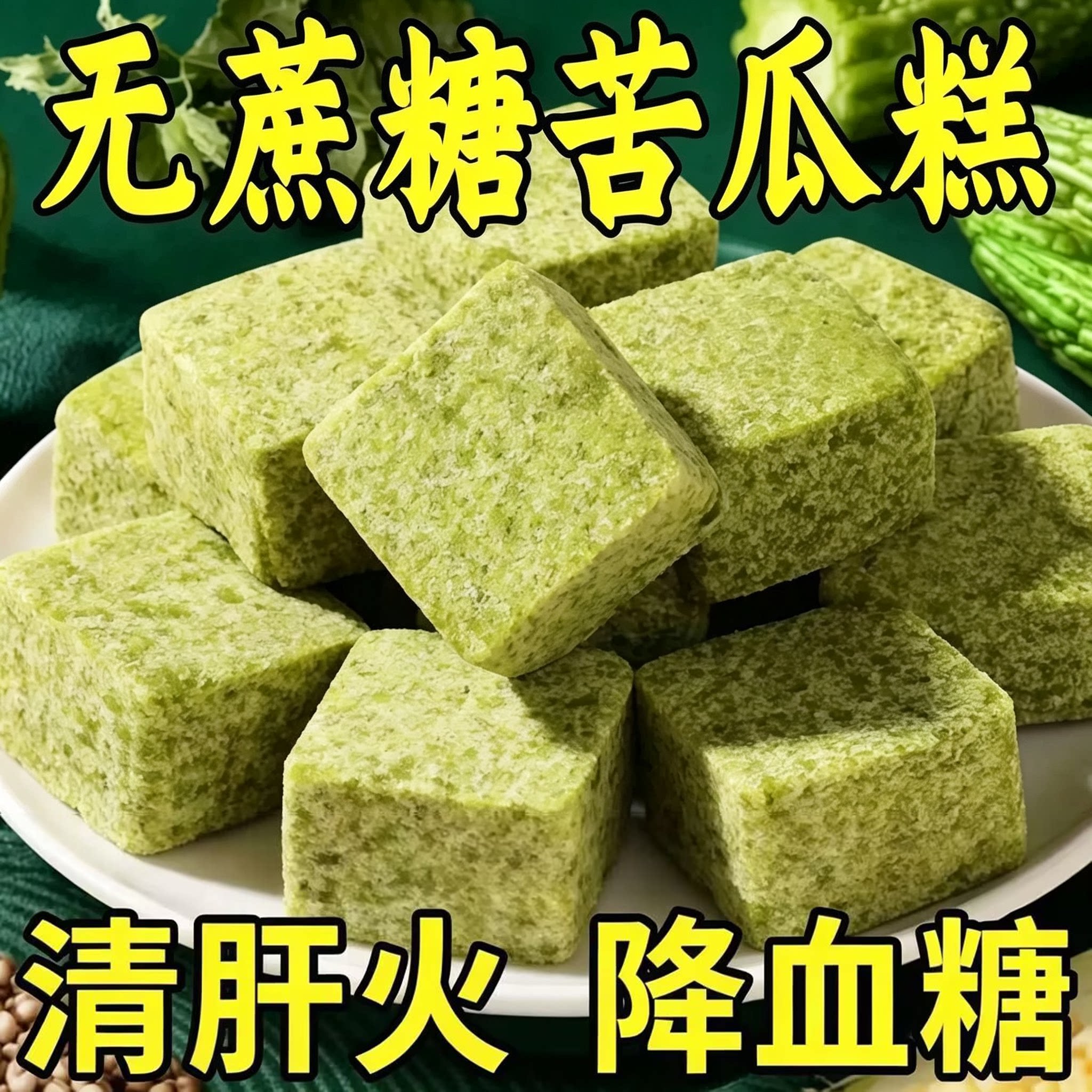 无蔗糖全麦苦瓜糕杂粮早餐代餐