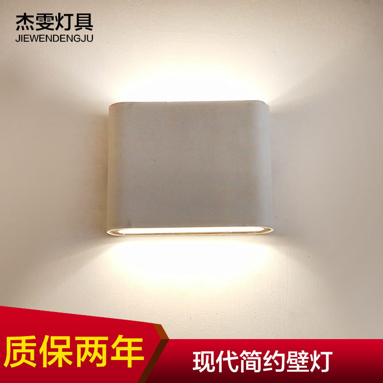 led壁灯户外防水室外创意现代简约方形超薄铝材墙壁灯阳台灯批发