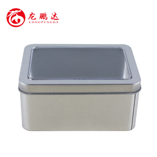 平盖开窗马口铁盒方形移动电源盒 U盘盒 鼠标盒 充电器盒金属包装