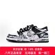 Nike 男女同款 Dunk 潮流 定制球鞋 低帮板鞋 黑色玫瑰 耐磨透气