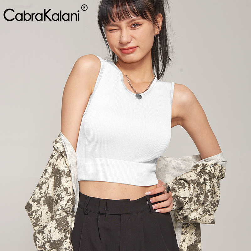 cabrakalani莫代尔背心女内搭薄款无袖上衣修身可外穿打底衫夏季