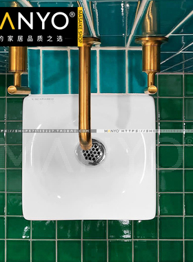 网红INS 欧式方形墨绿色艺术手工砖窑变冰裂背景墙浴室厕所墙面砖