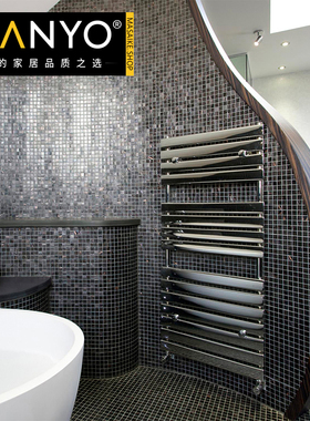 东南亚金线20x20仿木马赛克混拼墙砖 浴室卫生间装饰马赛克背景墙