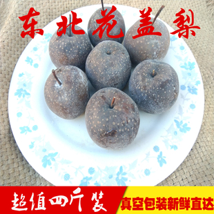 正宗东北冻梨大黑梨黑面梨花盖梨冻秋梨秋子梨面梨4斤包邮