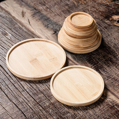 中式复古竹木托盘茶具零配件