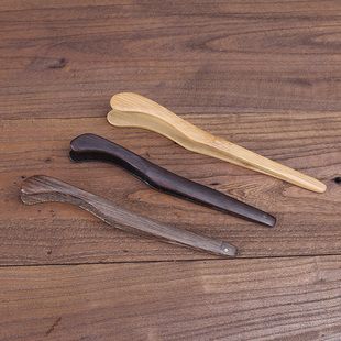 包邮 茶杯夹子茶道君子六零配 竹制黑檀木鸡翅木制作配件茶具 茶夹