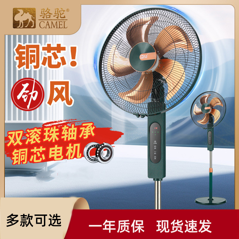 骆驼新款电风扇落地扇家用台式扇