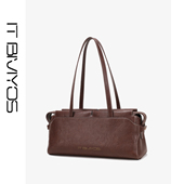 ITBIVIYOS官方向野法棍包植鞣慵懒风大容量单肩包女包质感腋下包