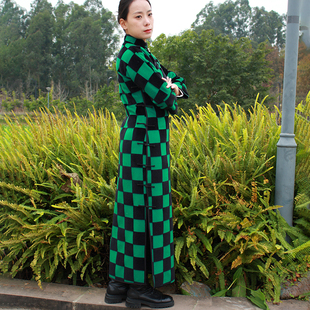 青墨 羊毛格子古法日常长款 2026新款 低开叉连肩袖 秋冬季 尹尹旗袍