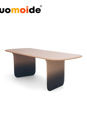 诺曼邸创意设计师家具O dining table极简玻璃钢户外别墅休闲餐桌