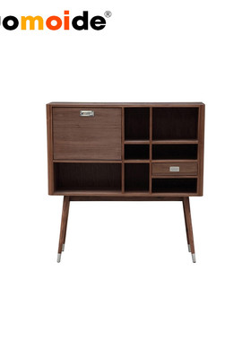 诺曼邸北欧实木elroy retro upright credenza精品置物单个书柜