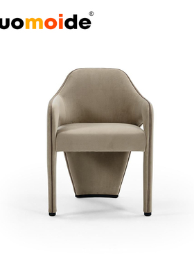 marlon dining chair轻奢设计餐椅售楼部高档餐厅样板房休闲座椅
