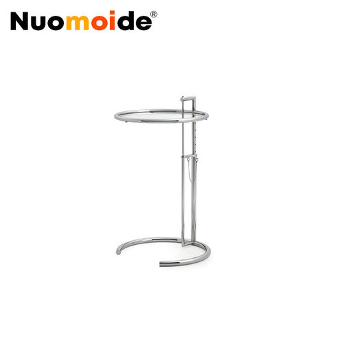 诺曼邸精品高定创意家具adjustable black table极简金属边角几