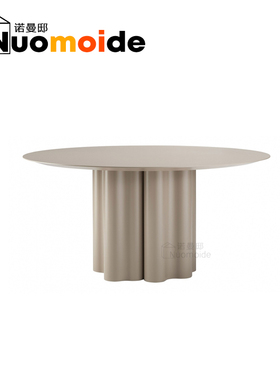 诺曼邸创意设计师家具Teatro MagicoTable精品轻奢玻璃钢圆形餐桌