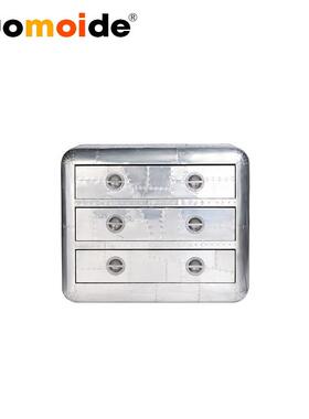 诺曼邸loft工业风herculeschestlargecabinet/铝皮床头柜