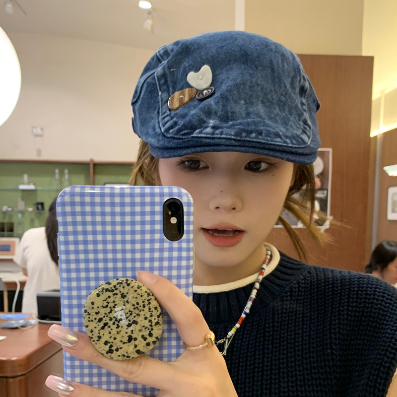 牛仔贝雷帽休闲百搭前进帽