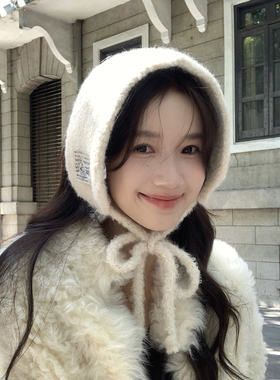 韩国单~可爱保暖耳罩女冬季2025新款针织耳包百搭小围脖防寒耳暖