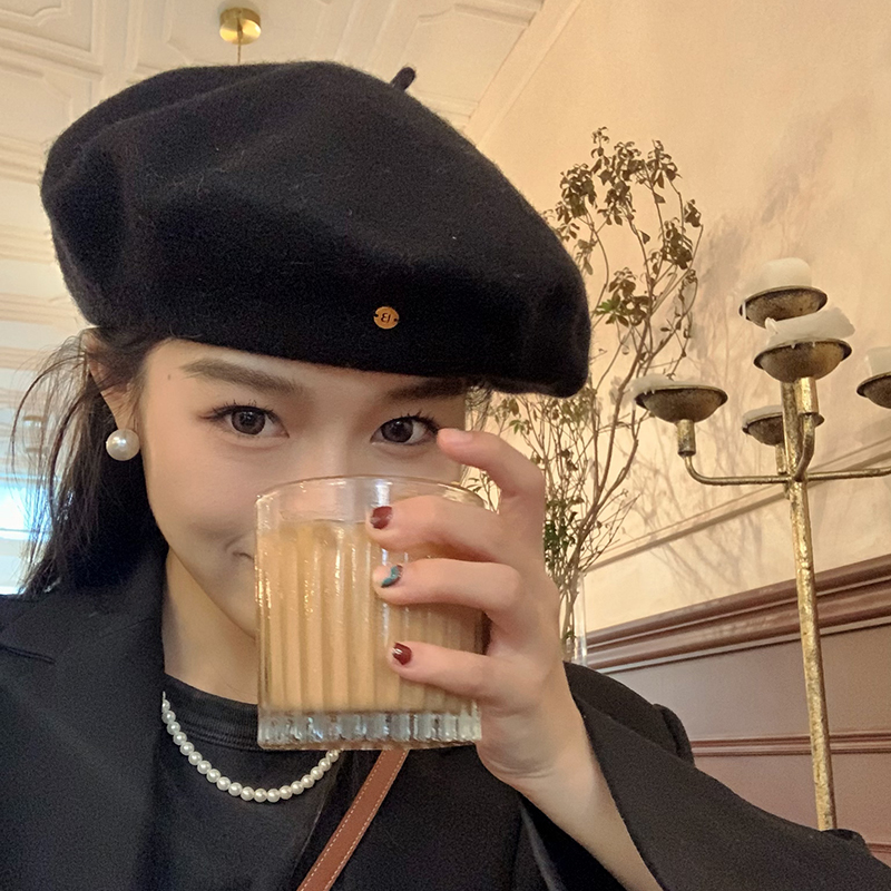 帽子贝雷帽出游韩系简约女秋冬