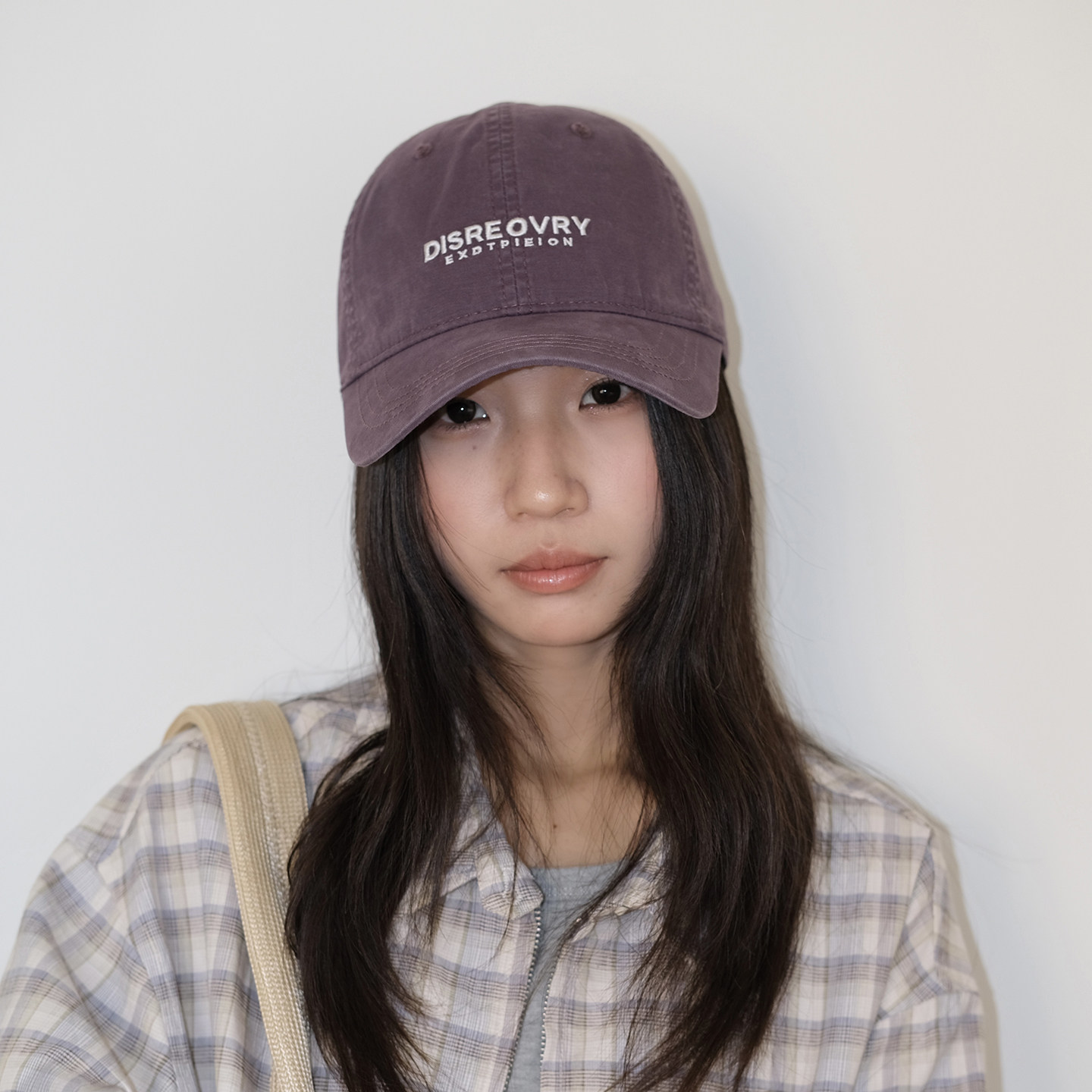 韵味做旧紫色棒球帽女春夏薄款透气软顶全棉鸭舌帽户外防晒遮阳帽