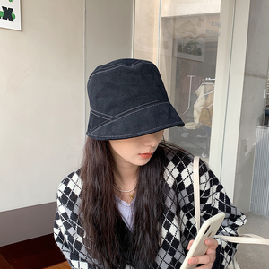 西本/日系素颜遮脸百搭渔夫帽子女春季韩版ins防晒水桶盆帽显脸小